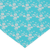 FS-スタイル1-AQUA-WHITE-TABLE RUNNER 14x72in ショートテーブルランナー (コーナー)