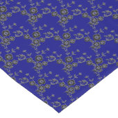 FS-スタイル1-SILVER-BLUE-TABLEランナー14x72in ショートテーブルランナー (コーナー)