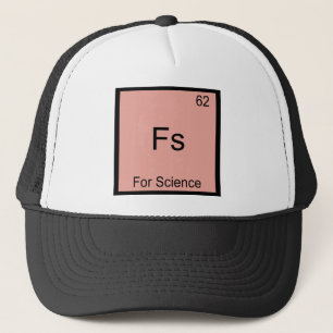Fs - 科学を愛する人への面白い元素のミーム 化学Tシャツ キャップ
