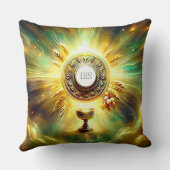 FS CommunionホストおよびChalice表現主義エフェクト クッション (裏面)