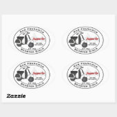 FSGサポータ・ステッカー 楕円形シール (シート)