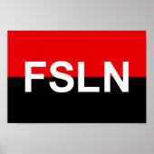 FSLNの国旗 ポスター (正面)