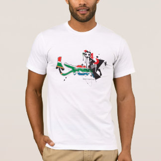 FSMのワールドカップ2010年-南アフリカ共和国の旗 Tシャツ