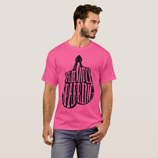 Fspのロゴ（黒） Tシャツ (正面フル)