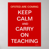 Fsted Areの来Keep Calm and Carry On教えの ポスター (正面)