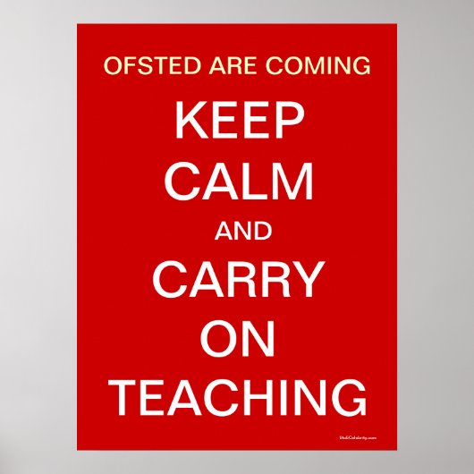 Fsted Areの来Keep Calm and Carry On教えの ポスター (正面)