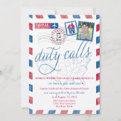 Ftマイヤーズフロリダエアメール軍隊ムービング 案内状 (正面)