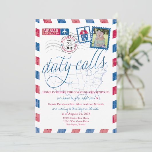 Ftマイヤーズフロリダエアメール軍隊ムービング 案内状 (スタンド正面)