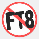 FT8シールなし ラウンドシール (正面)