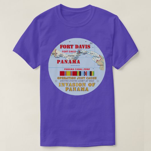 Ft Davis CZ wマップとSvcリボンの原因 Tシャツ (デザイン正面)