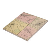 Ft FairfieldのPresqueの島、カリブーの地図 タイル (側面)