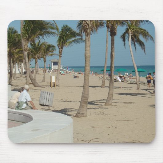 Ft Lauderdaleのビーチ マウスパッド (正面)