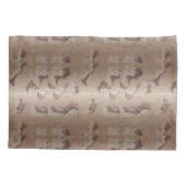 FTAの砂漠のカムフラージュの迷彩柄パターン 枕カバー (裏面)