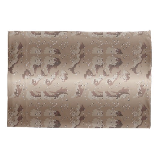 FTAの砂漠のカムフラージュの迷彩柄パターン 枕カバー (裏面)