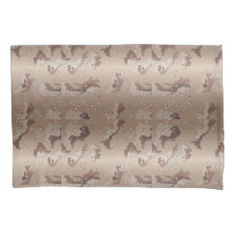 FTAの砂漠のカムフラージュの迷彩柄パターン 枕カバー