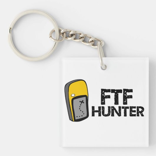 FTFのハンターGeocaching Keychain キーホルダー (正面)