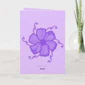 FTFモノクロ5×7ブランクカード パープル カード (裏面)