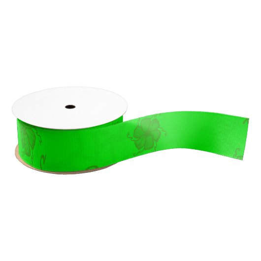 FTF Monochrome Grosgrain Ribbon in Green グログランリボン (リール)
