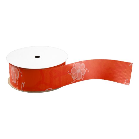 FTF Monochrome Grosgrain Ribbon in Orange グログランリボン (リール)