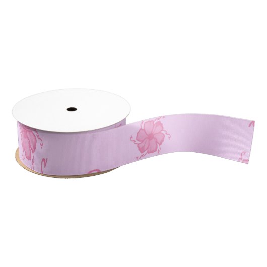 FTF Monochrome Grosgrain Ribbon in Pink グログランリボン (リール)