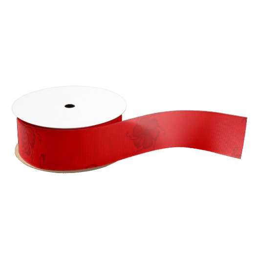 FTF Monochrome Grosgrain Ribbon in Red グログランリボン (リール)