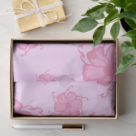 FTF Monochrome Tissue Paper in Pink 薄葉紙 (ギフト)