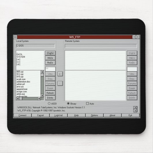 FTP circa 1997 - mosepad マウスパッド (正面)