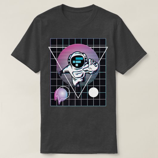 FTXトークン宇宙飛行士 Tシャツ (デザイン正面)