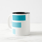 FtxトークンFTTロゴCrypto Blockchain ツートーンマグカップ (正面左)