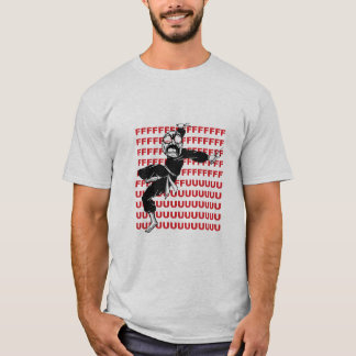 FUによってすごい激怒のミームの顔の忍者のワイシャツ Tシャツ