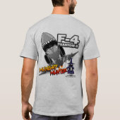 FUのイタチのデザイン(淡色の) Tシャツ (裏面)