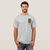 FUのイタチのデザイン(淡色の) Tシャツ (正面フル)