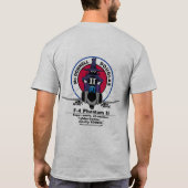 FUのイタチのデザイン(淡色の) Tシャツ (裏面)