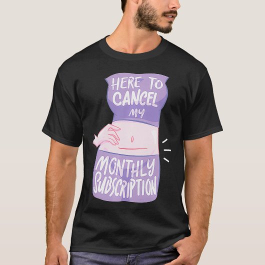 Fuの月次定期購読をキャンセルするためにここに女性 Tシャツ (正面)