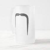 Fuの満州人の髭 フロストグラスビールジョッキ (正面左)