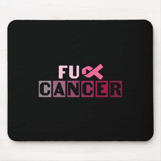 FUピンクリボン乳がん認識度 マウスパッド (正面)