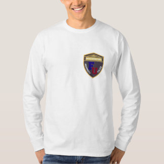 FU大学警察の長袖のティー Tシャツ