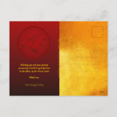 FU運中国の転灯の馬の年の挨拶HPc2 シーズンポストカード (裏面)