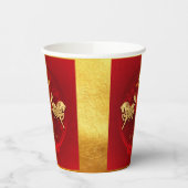 FU運中国の転灯の馬の年の挨拶PC02 紙コップ (左)