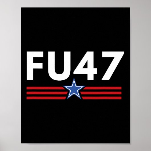 Fu47おもしろいアンチトランプ愛国主義プロハリスデモクラ ポスター (正面)