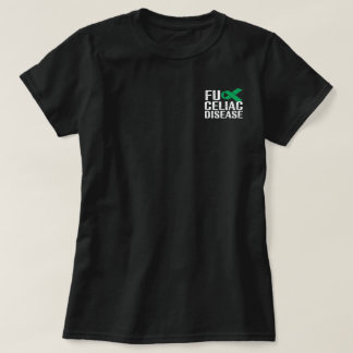 FU セリアック病 - 白と緑 Tシャツ