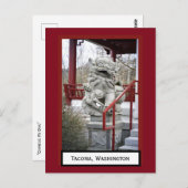 Fu 中国の Dog Tacoma、ワシントン葉書 ポストカード (正面/裏面)