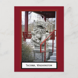 Fu 中国の Dog Tacoma、ワシントン葉書 ポストカード