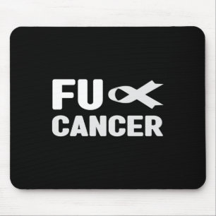 Fu Cancer T Shirt – 白いリボン、Fu Lung Cancer A マウスパッド