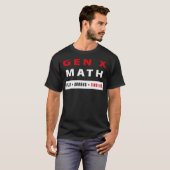 Fu ck Around and Find Out Gen X Math Funny Retro A Tシャツ (正面フル)