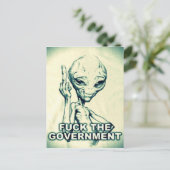 Fu** the Government Alien - Postcard ポストカード (スタンド正面)