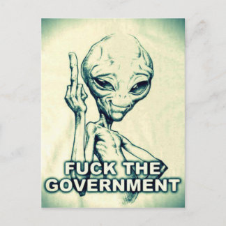 Fu** the Government Alien - Postcard ポストカード