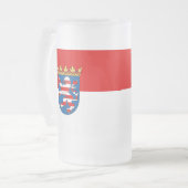 Fůag of Hesse Frosted Glass Beer Mug フロストグラスビールジョッキ (正面左)