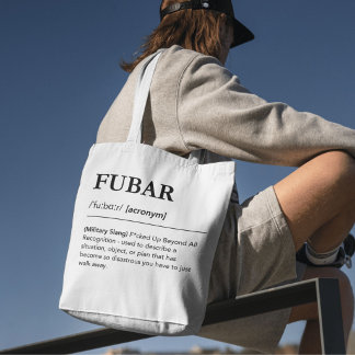 FUBARの定義 オフィススラング サーカスティックなユーモア トートバッグ