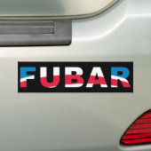 FUBAR バンパーステッカー (車上)